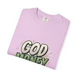 God Money Power Graphic T-Shirt — Bold Retro Faith & Hustle Tee