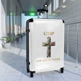 GMP 'God Money Power' Carry-On Suitcase — Cross & Currency Travel Luggage