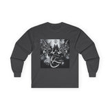 Angel Of Death Long Sleeve Tee — Dark Fantasy Angel & Serpent Graphic