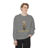 God • Money • Power Sweatshirt — GMP Gold Block Graphic Crewneck