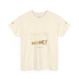 Money Graphic Tee — "Money" Gold Lettering Casual Cotton Shirt