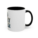 God Money Power Accent Coffee Mug - Inspirational Faith & Prosperity Ceramic Mug (11/15oz)