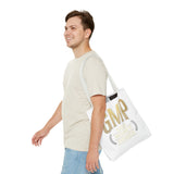 GMP Tote Bag - "God Money Power" Gold Lettering Inspirational Canvas Tote