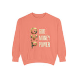Sweatshirt — G.M.P. Gold Logo "God Money Power" Casual Graphic Sweatshirt