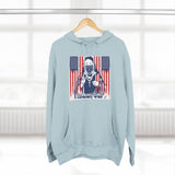 Patriotic 'God Money Power' Hoodie — Americana Flag Graphic Fleece Hoodie