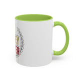 God Money Power Accent Coffee Mug — Inspirational Faith & Success Ceramic Mug (11/15oz)