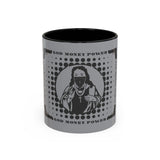 God Money Power Accent Coffee Mug — Edgy Religious Streetwear Design (11/15oz)