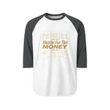 Raglan Shirt - "Put God First, Hustle for the Money, Put Yourself in Power" Motivational Faith Tee