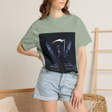 Angel Of Death- Reaper Angel Graphic T-Shirt – Dark Gothic Scythe Design