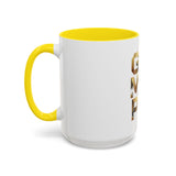 Coffee Mug — G.M.P. (God Money Power) Gold Accent Ceramic Mug