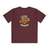 Youth Pumpkin Power Tee - "God Money Power" Halloween Graphic Shirt