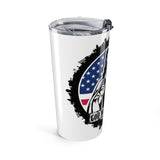 20oz Tumbler — 'God Money Power' Patriotic Bandana Saint Travel Mug