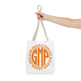 Tote — GOD MONEY POWER (GMP) Orange Logo All-Over Print