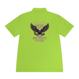 Eagle Logo Polo Shirt — "God Money Power (GMP)" Chest & Back Athletic Polo