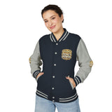 Letterman Jacket — God Money Power Gold Emblem Varsity Jacket