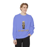 God • Money • Power Sweatshirt — GMP Gold Block Graphic Crewneck