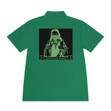 Religious Streetwear Polo — 'God Money Power' Neon Graphic