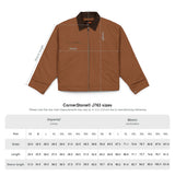 Work Jacket — Embroidered Golden Bear Chest Patch