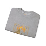 Egyptian Pyramid Sun Graphic Sweatshirt - "Good Morning, Pharaoh" Crewneck