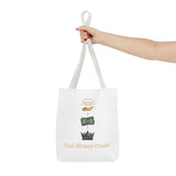God • Money • Power Tote Bag — Faith-Inspired Money Crown Design