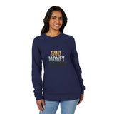 God Money Power Sweatshirt — Inspirational Graphic Raglan Crewneck