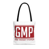 GMP Tote Bag — God Money Power Red Logo All-Over Print Tote