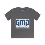 Kids Tee — GMP (God Money Power) Christian Faith Youth T‑Shirt, Inspirational Religious Graphic