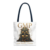GMP 'Gold Money Power' Tote Bag — Luxurious King on Throne All-Over Print