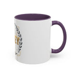 Coffee Mug — 'God Money Power' Laurel Accent Ceramic Mug (11/15oz)