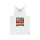 Inspirational Faith Tank Top — "Put GOD First, Hustle For The MONEY, Put Yourself In POWER"