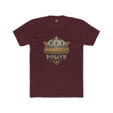 T‑Shirt — "God Money Power" Vintage Crest Graphic Tee