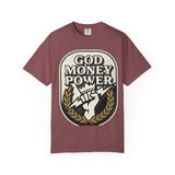 God Money Power Graphic T-Shirt