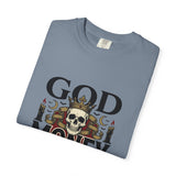 God Money Power- Skull T-Shirt — Gothic Skull Graphic Tee