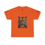 Tiger Graphic Tee — 'God • Money • Power' Bold Vintage Animal Shirt