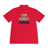 God Money Power Polo — Men's Athletic Golf/Casual Shirt