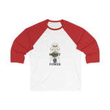 Baseball Tee — "God Money Power" Inspirational Baseball Tee (3/4 Sleeve)