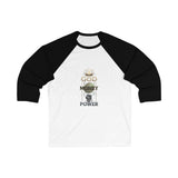 Baseball Tee — "God Money Power" Inspirational Baseball Tee (3/4 Sleeve)