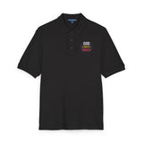 Embroidered Polo Shirt — Colorful Floral 'Hope Grows Here' Logo