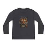 Youth Long Sleeve Tee — Tiger Face 'God • Money • Power' Graphic