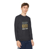 Youth Long Sleeve Tee — GMP GOD Money Power Graphic