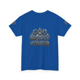 God Money Power Graphic Tee — Faith & Hustle Christian T-Shirt
