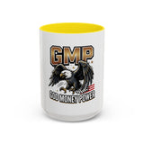 GMP ‘God Money Power’ Accent Coffee Mug - Bold Eagle Graphic 11/15oz