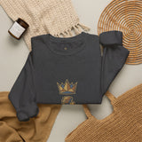 Crewneck Sweatshirt — "God Money Power" Crown & Coin Graphic