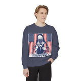 God Money Power Sweatshirt — Patriotic Bandana Graphic Crewneck