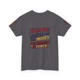 Inspirational Graphic Tee — "Put God First, Hustle for the Money, Put Yourself in Power"
