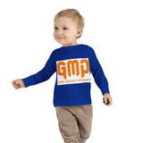 Toddler Long Sleeve Tee — GMP "God Money Power" Orange Graphic