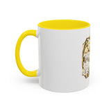 Coffee Mug — "God Money Power" Gold Emblem Accent Mug