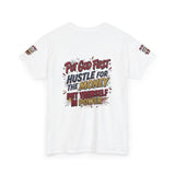 Inspirational Graphic Tee — "Put God First, Hustle for the Money, Put Yourself in Power"