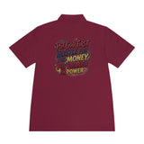Motivational Polo Shirt — “Put God First, Hustle for the Money, Put Yourself in Power”