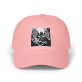 Angel Of Death Classic Dad Cap — Vintage Floral Skull Embroidered Baseball Hat